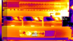 Termokamera – kontrola zahřívání prvků
